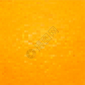 像素艺术背景 矢量插图横幅网格创造力黄色墙纸橙子装饰风格装饰品马赛克背景图片