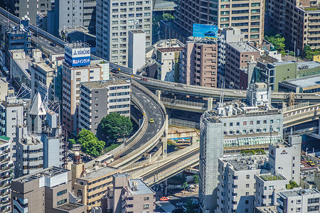 临平新城东京市都市区高速公路图象运行背景