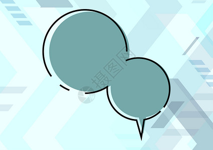 三色气球图形关于通过互联网和社会媒体传递和连接人们的通讯盒 背景设计背景