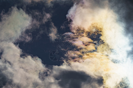 卷层云自然晴天高清图片