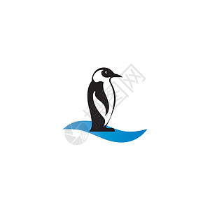 南极半岛企鹅图标艺术海岸吸引力标识动物插图旅行海滩冰山动物园插画