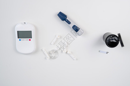 家庭血糖测试包 液压计 脱衣笔 针头和文字条成套案件药品监视器葡萄糖展示检查控制胰岛素考试背景