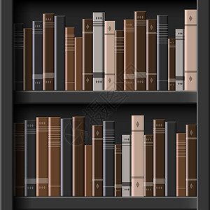 老书柜3D 书架上没有缝合型式的三维旧书教科书数据智慧目录科学学习学校教育精装大学插画