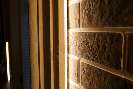 装饰性砖砖的二极光化 现代室内照明艺术广告货架维修餐厅钢笔灯光床头柜酒吧灯泡背景图片