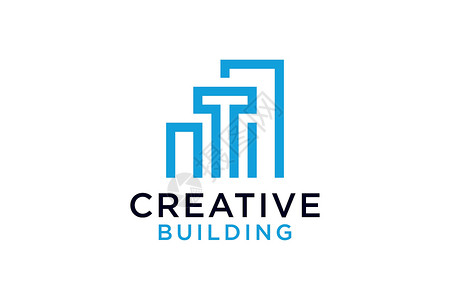 与建筑建筑建筑公司Logo矢量设计模板的字母T高清图片