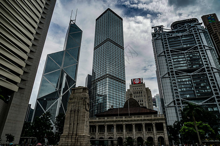 香港建筑和云天摩天大楼旅行建筑群工作多云机构旅游商业天气景观背景图片