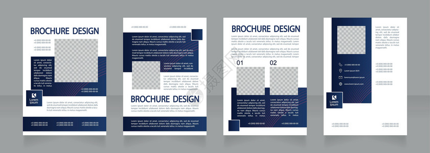 小企业发展贷款空白小册子设计(空版手册设计)设计图片