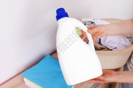 密封 白干净的瓶子 标志模板 标签 液体洗涤剂 漂白剂背景图片