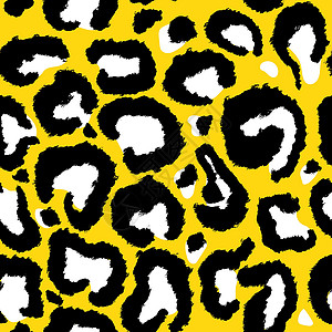 豹猫豹状模仿无缝模式 矢量插图皮肤包装衣服打印荒野皮革艺术品毛皮情调刷子插画