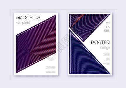 三角覆盖设计模板集工具商业小册子横幅墙纸文件夹传单杂志报告紫色背景图片