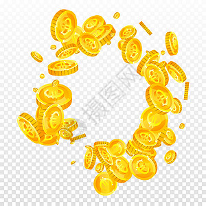欧洲联盟的欧元硬币贬值 碎金空气飞行现金金子商业墙纸彩票财富银行业百万富翁背景图片