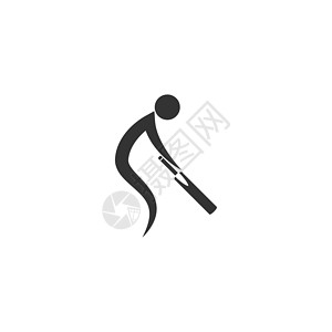 板球体育图标标志徽标标识设计插图模板球拍竞赛拳击运动曲棍球头盔蝙蝠高尔夫球橄榄球团队背景图片