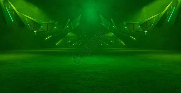 F1赛旗幻影未知的无名空电影小量体 深绿色光条旗背景 3D 映射背景
