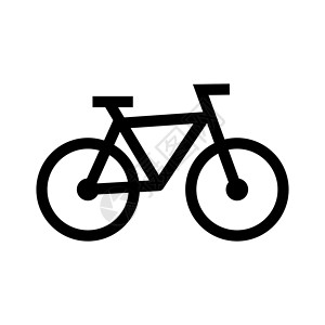 自行车停车场自行车和自行车出租 骑自行车 自行车停车标志 向量设计图片