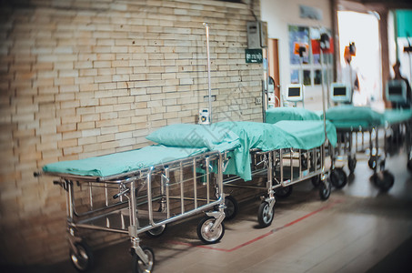 入院病人空的走廊高清图片