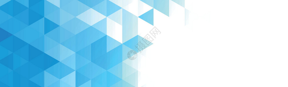 由三角形组成的蓝色全景背景摘要  矢量卡片横幅坡度水晶商业马赛克技术折纸创造力墙纸背景图片