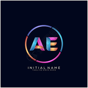 AE动效AE 字母标志图标设计模板元素推广插图公司商业网络艺术营销卡片创造力黑色设计图片