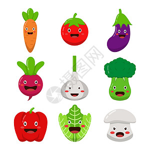 蔬菜卡通画字符高清图片