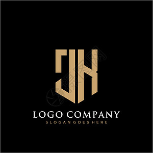 jkJK 字母标识图标设计模板元素创造力插图营销标签身份推广商业公司网络黑色设计图片