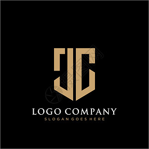 杰西恩JC 字母标志图标设计模板元素字体营销卡片插图品牌标签推广艺术公司商业设计图片