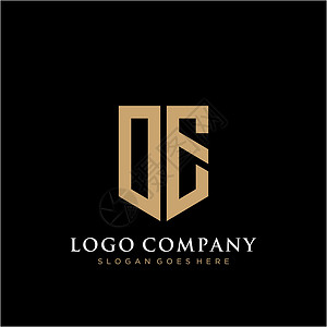原始设备制造商OE 字母标志图标设计模板元素艺术网络字体黑色身份商业标识推广创造力营销设计图片