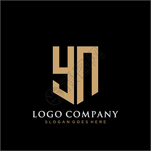 云南白茶YN 字母标识图标设计模板元素营销插图身份艺术品牌标签黑色字体商业网络设计图片