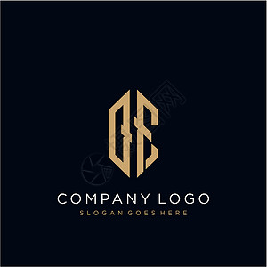 QF 字母标志图标设计模板元素推广品牌商业资历架构营销创造力艺术插图标签设计图片