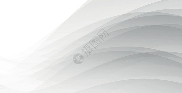 灰色摘要背景 有卷曲线  矢量波浪状波浪技术白色小册子横幅坡度网络墙纸创造力背景图片