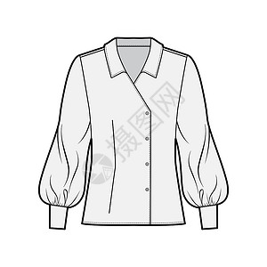 以超大项圈 身子 长的主教袖子 双乳制成的布罗兹技术时尚图示棉布身体脖子办公室男人计算机绘画丝绸女孩裙子设计图片