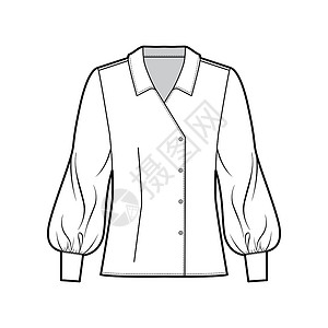 主教座堂以超大项圈 身子 长的主教袖子 双乳制成的布罗兹技术时尚图示服装球座身体绘画棉布织物计算机办公室衬衫女孩设计图片