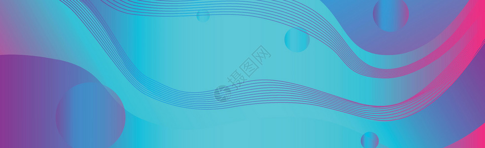 具有不同几何形状的抽象梯度背景  矢量蓝色彩色推介会商业海浪网络曲线艺术横幅技术背景图片