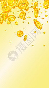 欧洲联盟的欧元硬币贬值 碎金大奖财富银行业现金金币金子银行插图空气墙纸背景图片