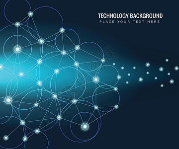 现代抽象网络科学连接技术线点和图形设计 在高科技未来蓝色背景网络上圆圈互联网商业插图墙纸工程多边形活力创造力数据背景图片