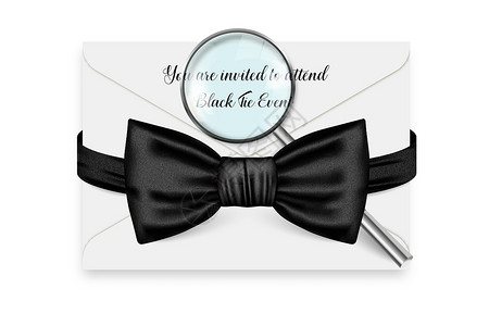 升学宴字体男方日宴的邀请信封 矢量黑领结 真男人父亲日的模板的设计 (掌声)插画