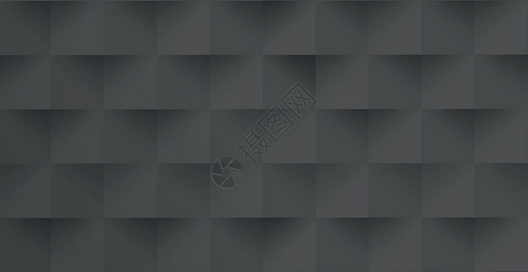 摘要黑背景 网络模板 带阴影的方形  矢量艺术坡度马赛克网格多边形玻璃三角形灰色商业技术背景图片