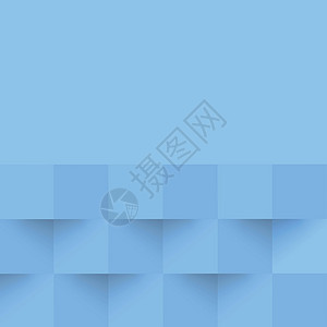 摘要蓝背景 网络模板 带阴影的方形  矢量商业形状正方形马赛克长方形立方体墙纸网格水平横幅背景图片