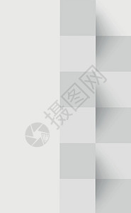 摘要白背景 网络模板 带阴影的方形  矢量装饰品插图墙纸商业折纸横幅艺术马赛克几何学技术背景图片