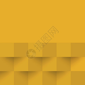 摘要橙色背景 网络模板 带阴影的方形矢量正方形艺术坡度墙纸钻石多边形活力黄色金子技术背景图片