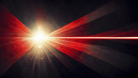 黑色背景的红光镜头照明弹辉光魔法插图星星强光星系镜片蓝色射线耀斑背景图片