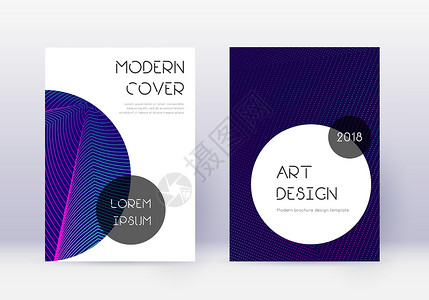 Trendy 覆盖设计模板集 Neon 抽象 li梯度杂志传单营销小册子海报封面公告艺术艺术品背景图片