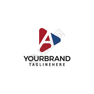 字母 Logo 几何三角圆形平方矢量商业Logo 设计模板元素背景图片