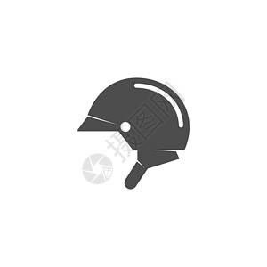 头盔设计素材摩托车头盔图标设计插图发动机速度越野黑色运动赛车摩托帽子自行车安全插画