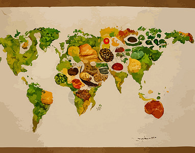 说明世界粮食日概念世界粮食日水果饥饿食物蔬菜营养全世界插图全球庆典背景图片