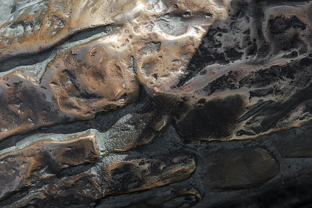 背景的青铜纹理 Grunge 金属背景近身风化黄铜金子框架盘子床单材料划痕拉丝背景图片