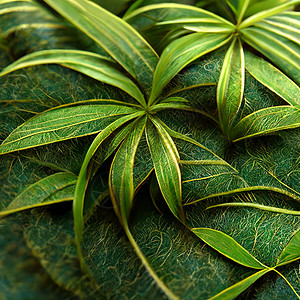 绿色热带植物的自然景象留下背景异国生态艺术花园环境植物学情调丛林墙纸植物群背景图片