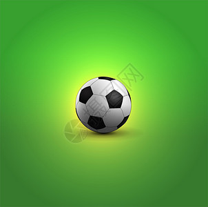 足球球皮革插图运动绿色卡片背景图片