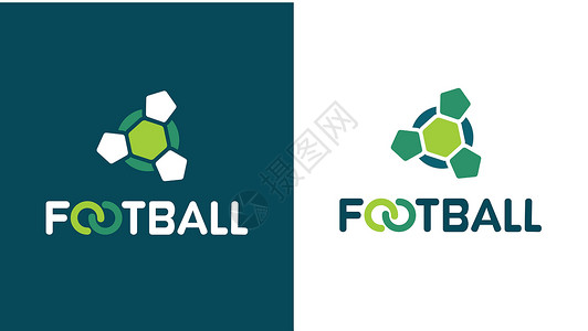 足球足球俱乐部创意Logo背景图片