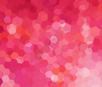 带有矢量六边形模式的粉色摩西背景背景图片
