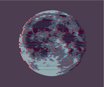 满月 黑暗月的矢量插图背景图片