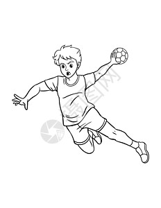 儿童专用的单手散弹手球彩色页面背景图片
